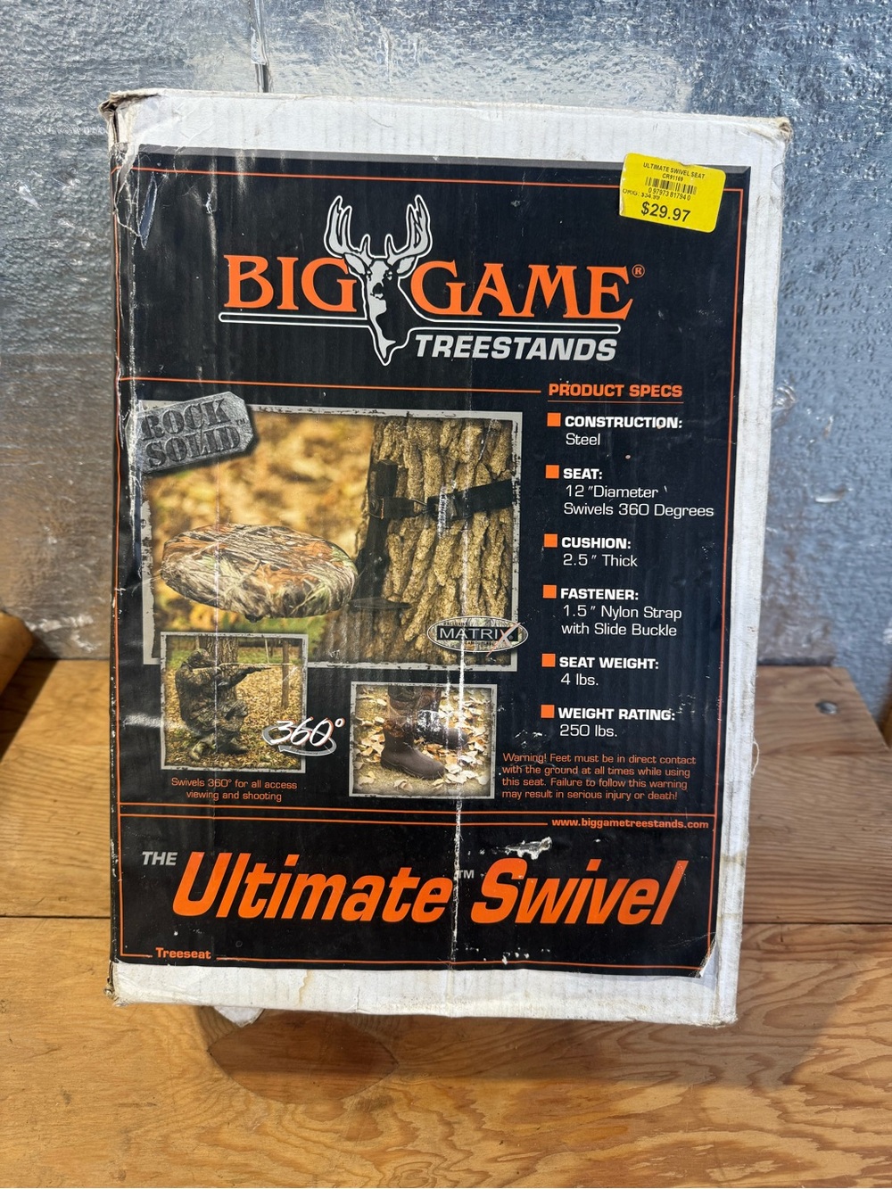 Big Game Ultimate Swivel Trr Seat model CR91169